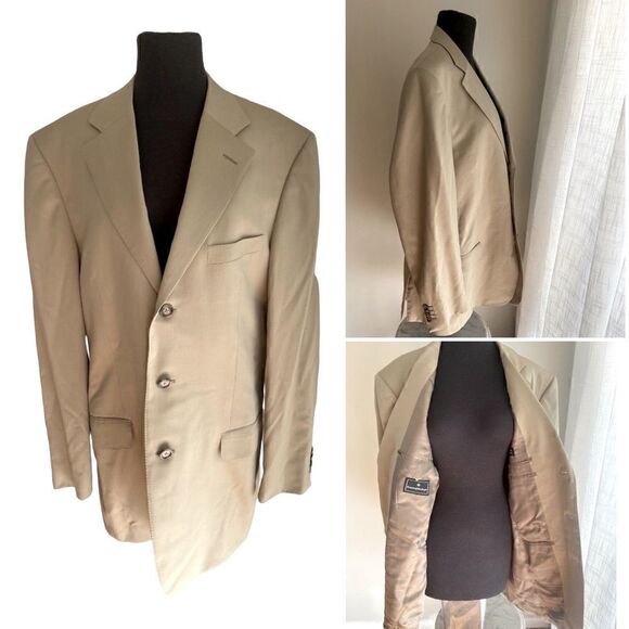 Ermenegildo Zegna Super 100 Worsted Wool Blazer sport coat jacket - Picture 1 of 16